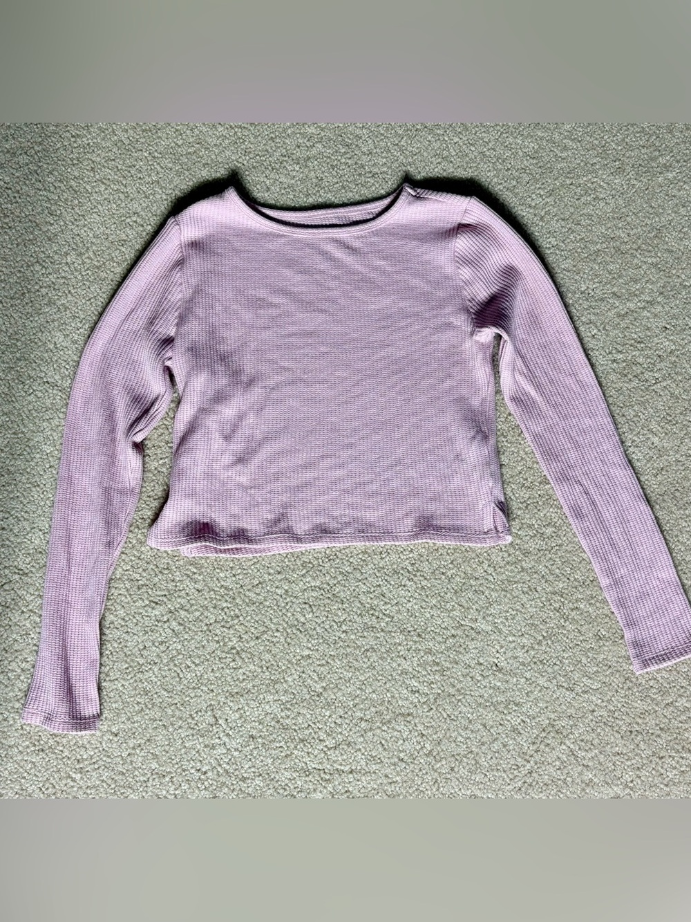 PacSun EST PAC 1980 Women's Light Pink Waffle Long Sleeve Top - Size M